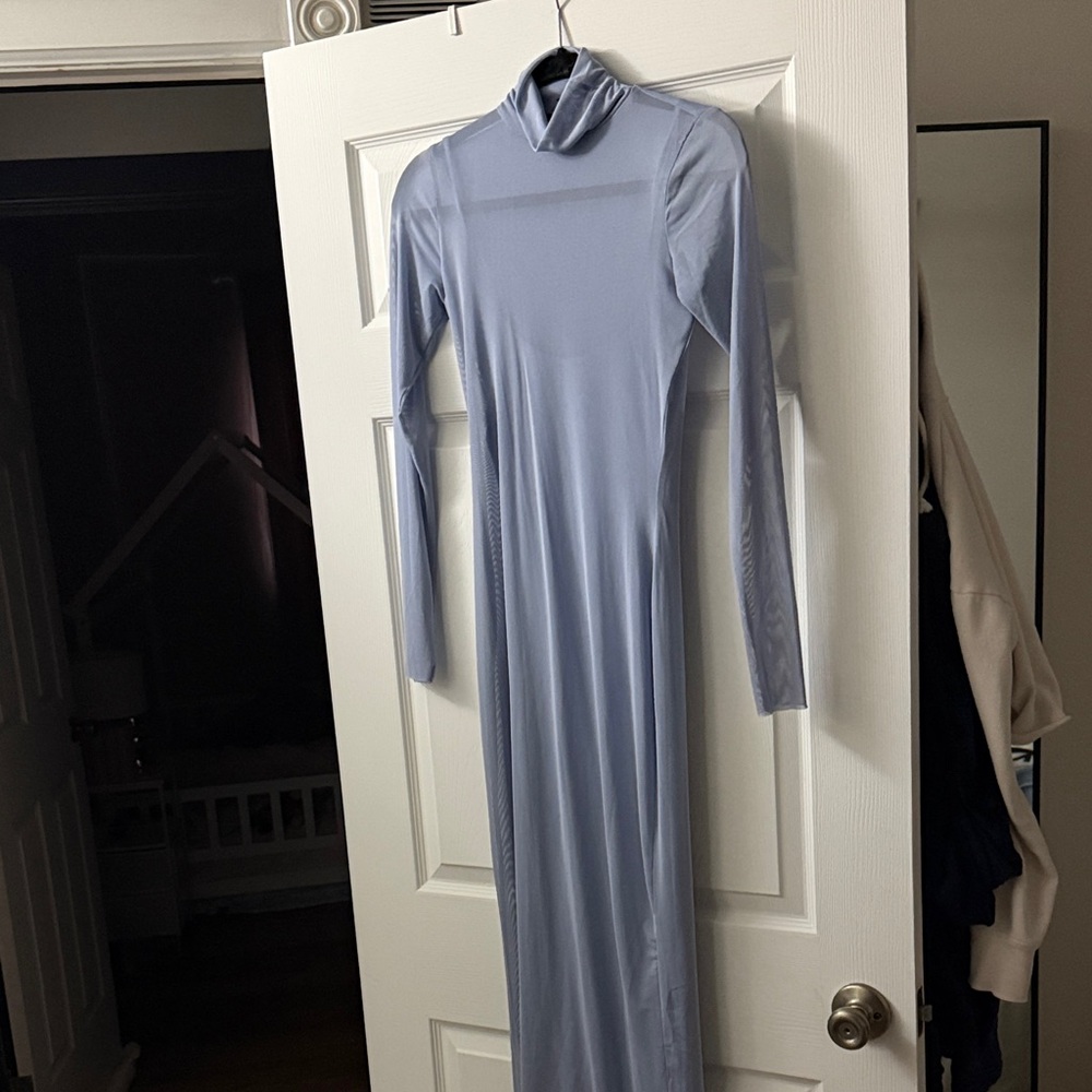 Pinkblush Light Blue Long Sleeve Dress